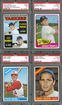 1952-1978 Topps, Bowman and Post Cereal Shoebox Collection (1,824 cards) with 4 PSA Graded